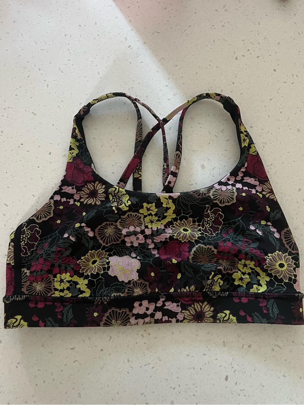 Lululemon Free to be Zen Floral Sports Bra